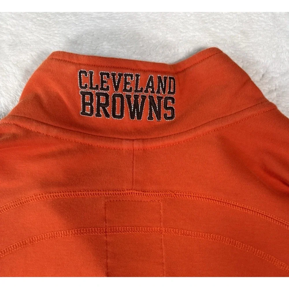 Tommy Bahama NFL‎ Cleveland Browns 1/4 Zip Pullover XL Pima Cotton Orange Logos